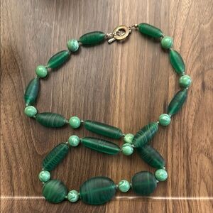 Elegant Green Beaded Necklace